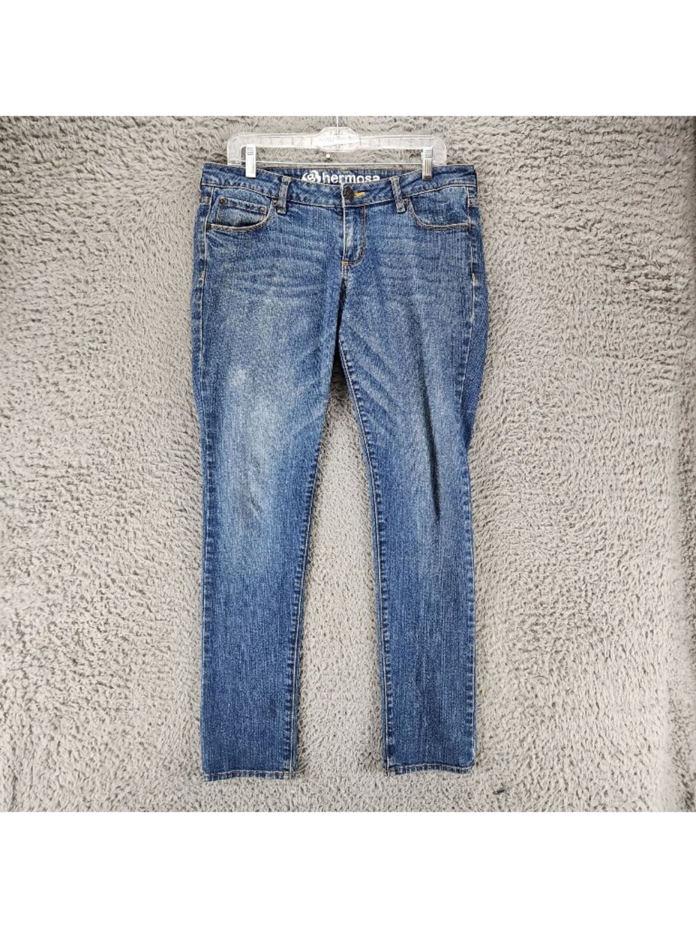 B Hermosa Jeans Womens 11 Blue Stretch Denim Super Skinny *Read*